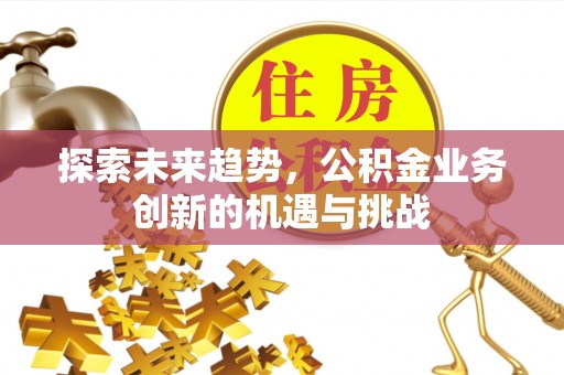 宏伟探索未来趋势，公积金业务创新的机遇与挑战