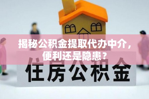 宏伟揭秘公积金提取代办中介，便利还是隐患？