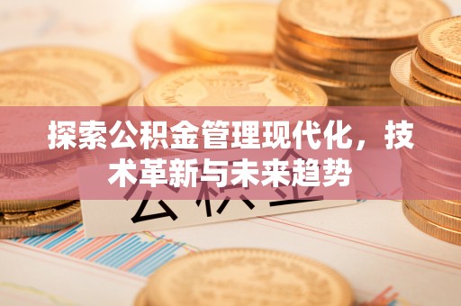 宏伟探索公积金管理现代化，技术革新与未来趋势