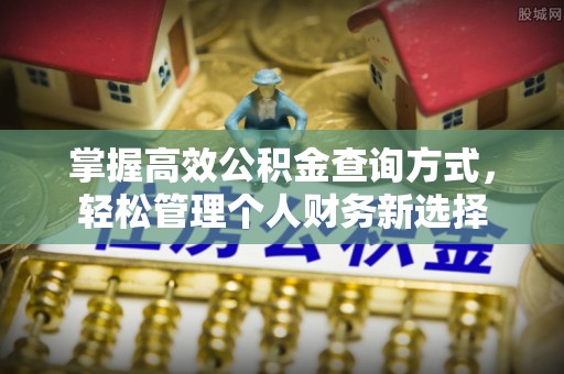 宏伟掌握高效公积金查询方式，轻松管理个人财务新选择