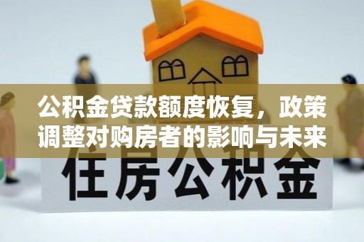 宏伟公积金贷款额度恢复，政策调整对购房者的影响与未来展望