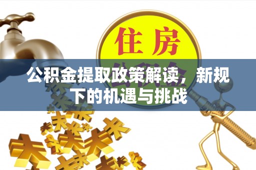 宏伟公积金提取政策解读，新规下的机遇与挑战