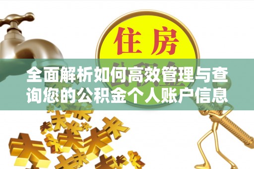 宏伟全面解析如何高效管理与查询您的公积金个人账户信息