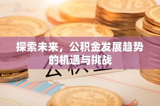 宏伟探索未来，公积金发展趋势的机遇与挑战