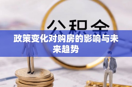 宏伟政策变化对购房的影响与未来趋势