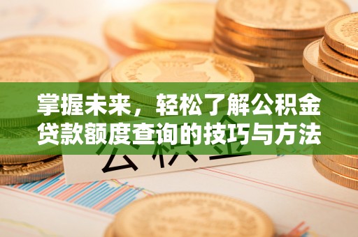宏伟掌握未来，轻松了解公积金贷款额度查询的技巧与方法