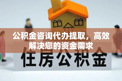 宏伟公积金咨询代办提取，高效解决您的资金需求