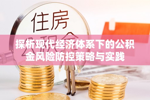 宏伟探析现代经济体系下的公积金风险防控策略与实践
