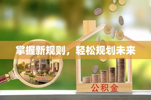 宏伟掌握新规则，轻松规划未来