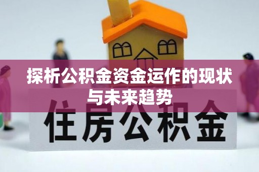 宏伟探析公积金资金运作的现状与未来趋势