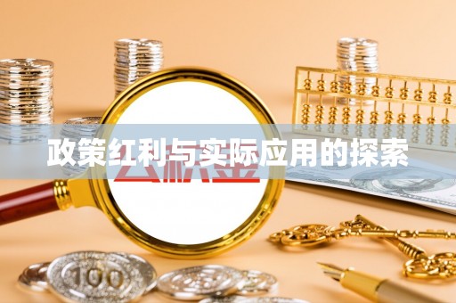 宏伟政策红利与实际应用的探索