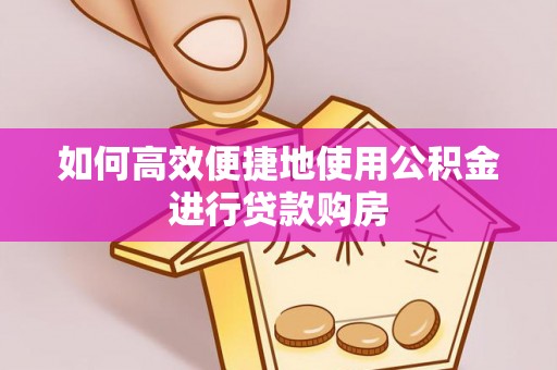宏伟如何高效便捷地使用公积金进行贷款购房