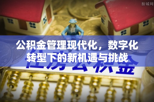 宏伟公积金管理现代化，数字化转型下的新机遇与挑战