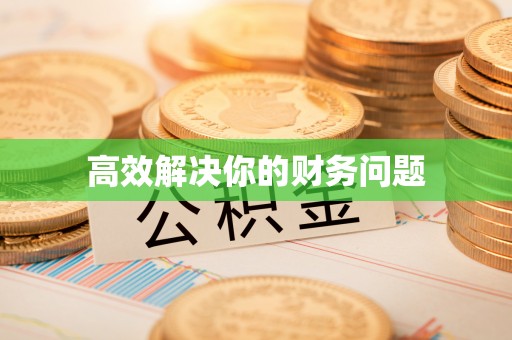 宏伟高效解决你的财务问题