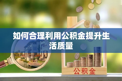 宏伟如何合理利用公积金提升生活质量